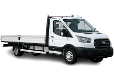 Van Hire Buxton - White Ford Transit Dropside Van - Van hire Buxton